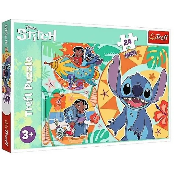 Trefl Puzzle 24 Maxi Lilo & Stitch, Veselý deň Lilo & Stitch