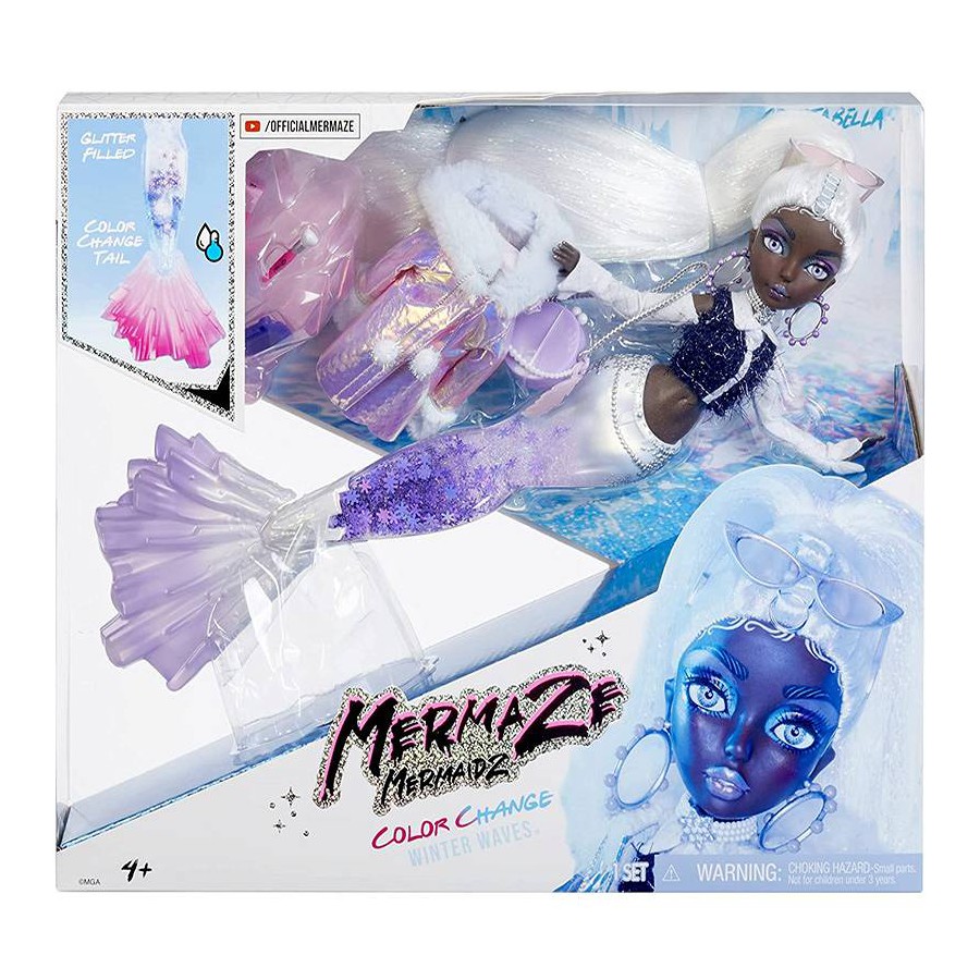 Mermaze Mermaidz WinterThemeDoll Crystalbella - 035051585411