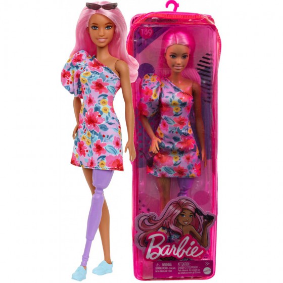 Barbie lalka Fashionistas z protezą HBV21