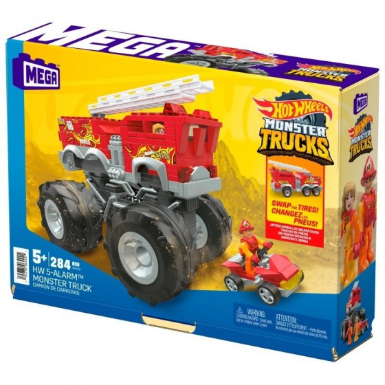 Hot Wheels Monster Truck Strażacki wóz alarm HHD19 -