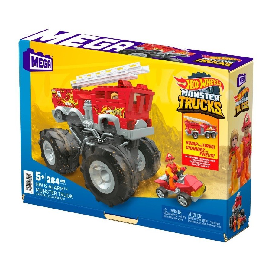 Hot Wheels Monster Truck Strażacki wóz alarm HHD19 -