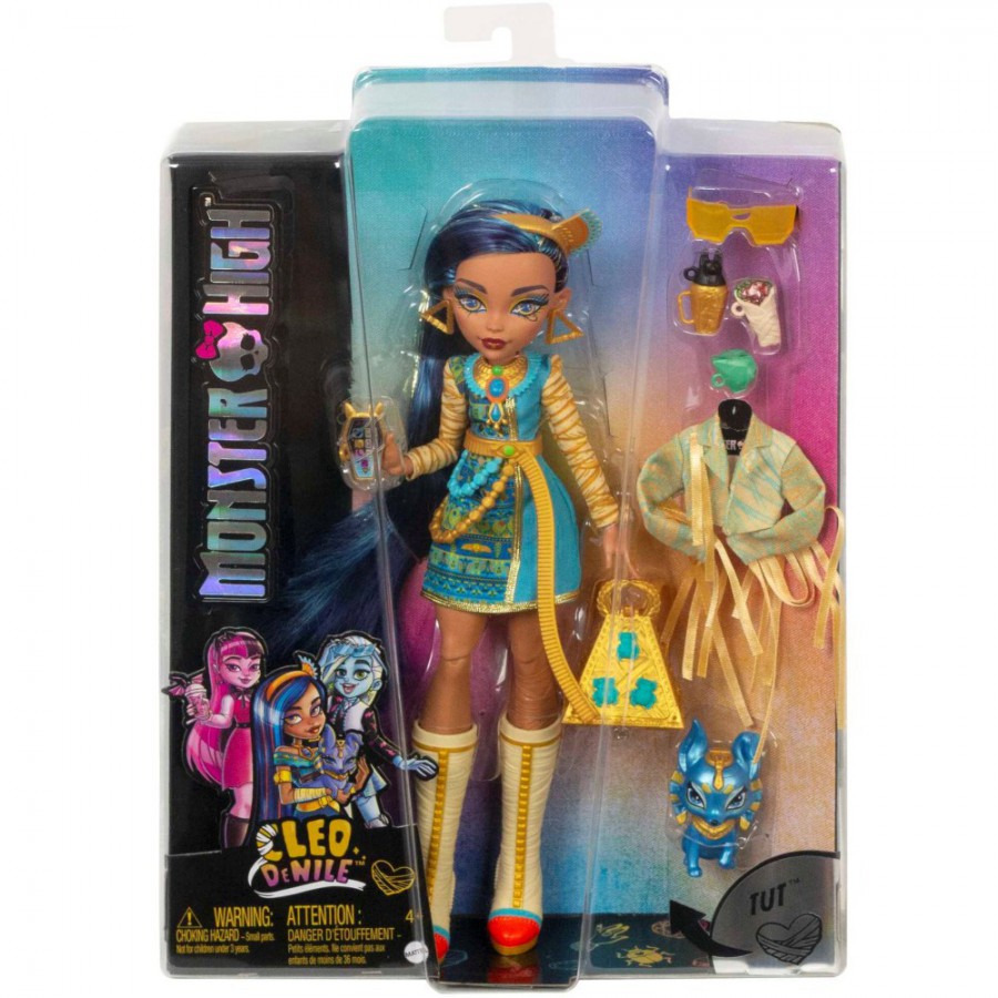 MONSTER HIGH Cleo de Nile lalka+akc HHK54 - 194735069835