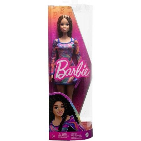 Barbie Fashionistas Bábika v HJT03 šaty