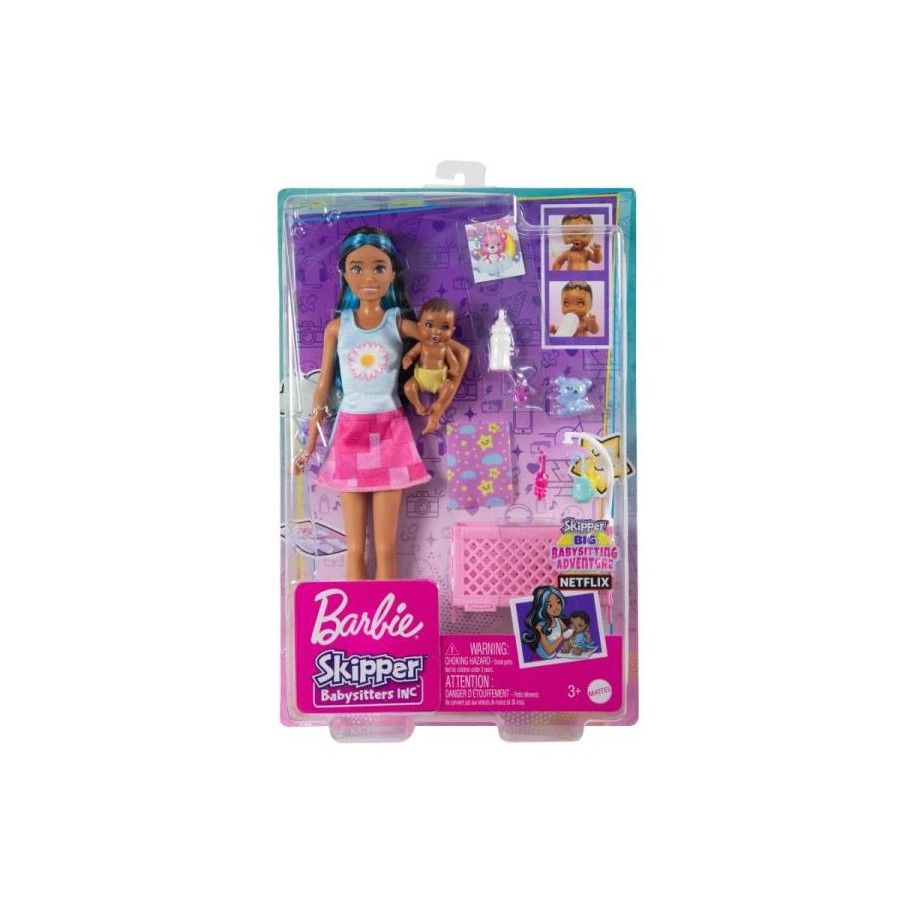 Barbie Skipper-Puppe mit Baby HJY34