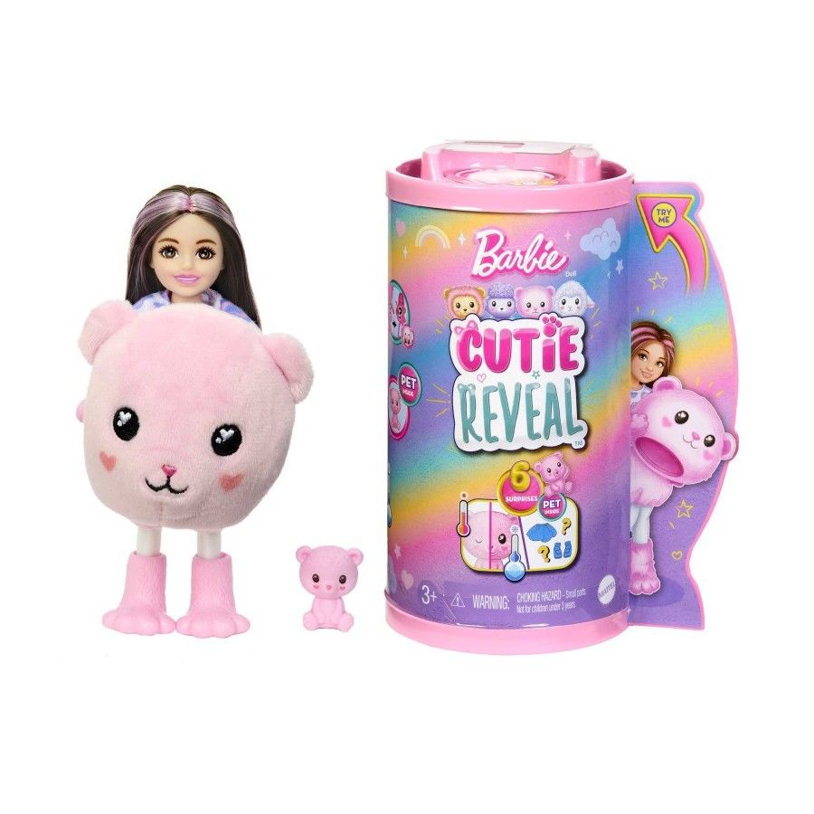 Barbie Cutie Reveal Süße Tierpuppen HKR17