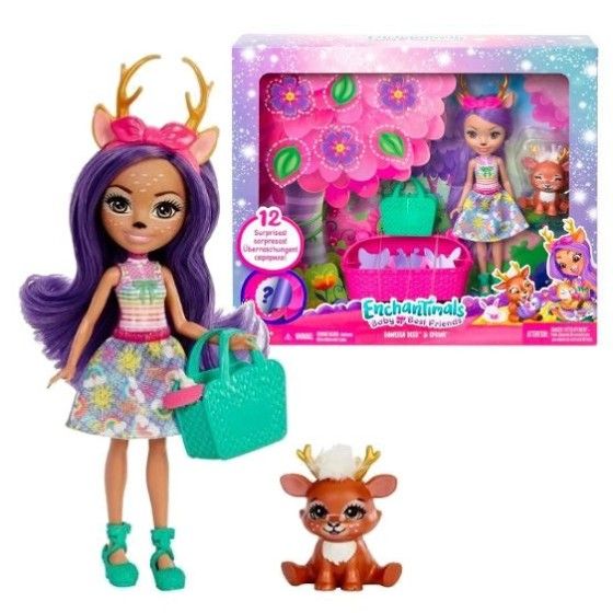 Enchantimals BabyBestFriends lalka z przyjac.mix HLK84