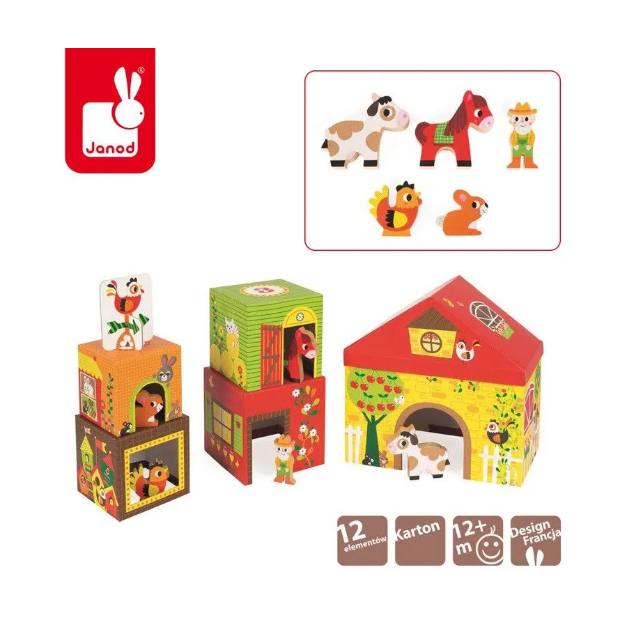 Janod Pyramid tower farm with animals