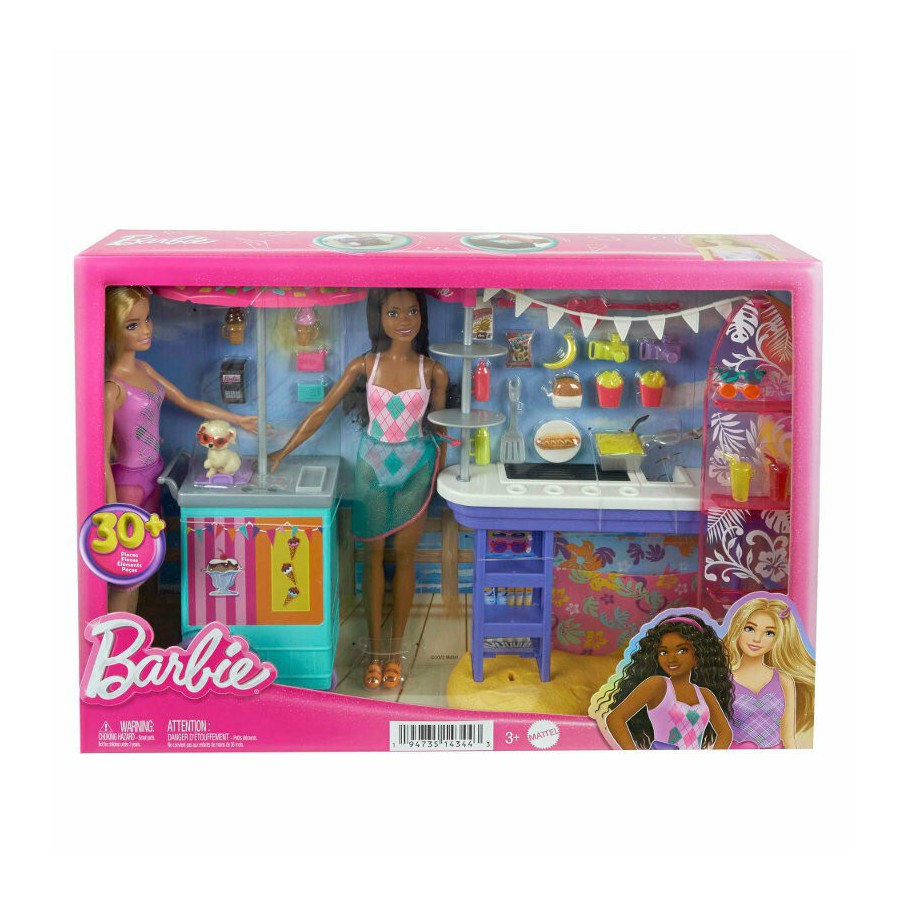 Barbie zest 2 lalki Dzień nad morzem HNK99 - 194735143443