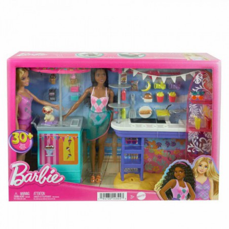 Barbie zest 2 lalki Dzień nad morzem HNK99