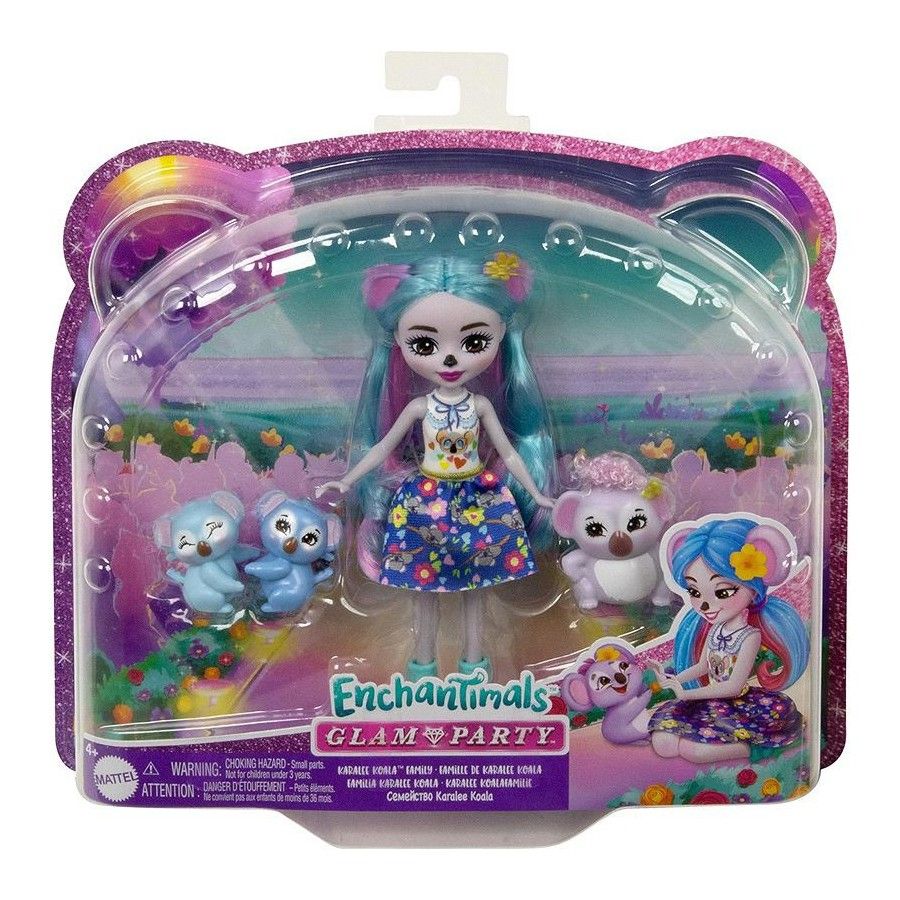 Enchantimals la famille des coqs avec une poupée HNT61