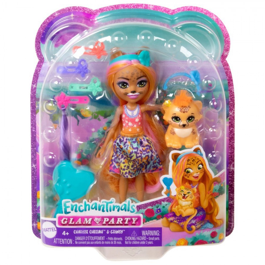 Enchantimals lalka Charisse Gepard&Grinsy deluxe HNV30 -