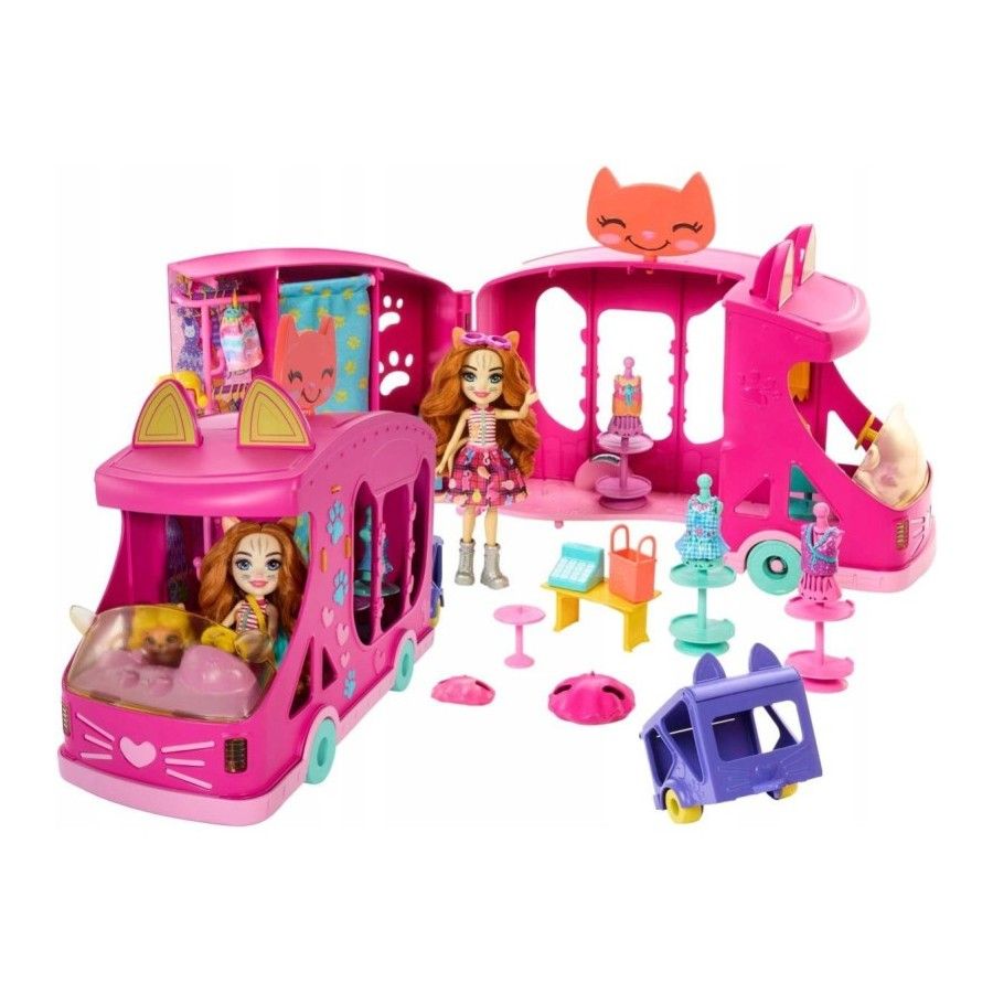 Enchantimals Studio de mode mobile avec une poupée HPB34