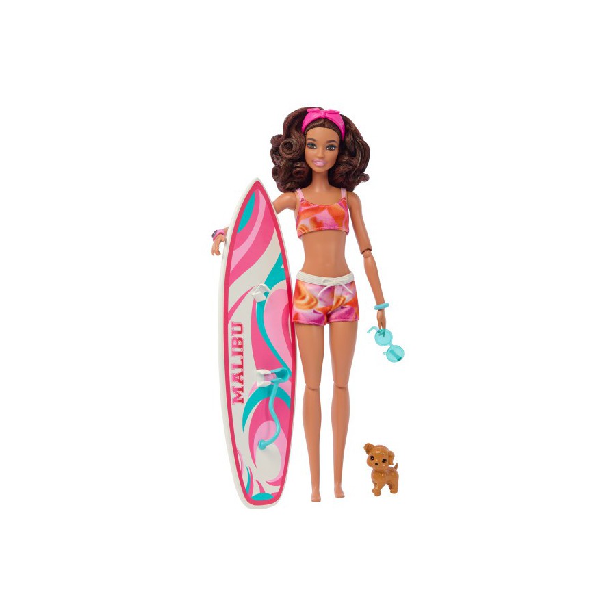 Barbie Surferka lalka i akcesoria HPL69 - 194735162406