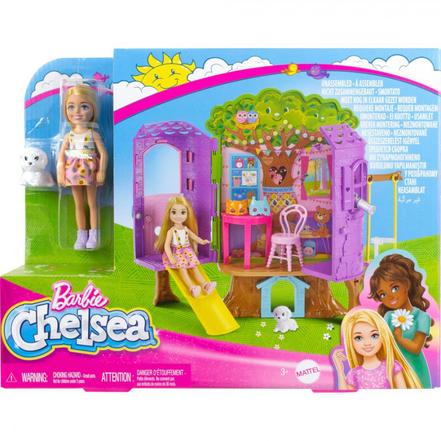 Barbie Chelsea domek na drzewie HPL70 - 194735162451