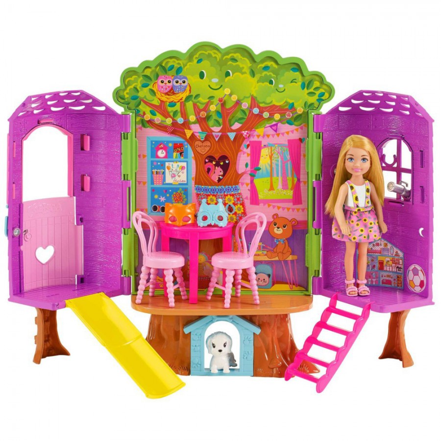 Barbie Chelsea domek na drzewie HPL70 - 194735162451