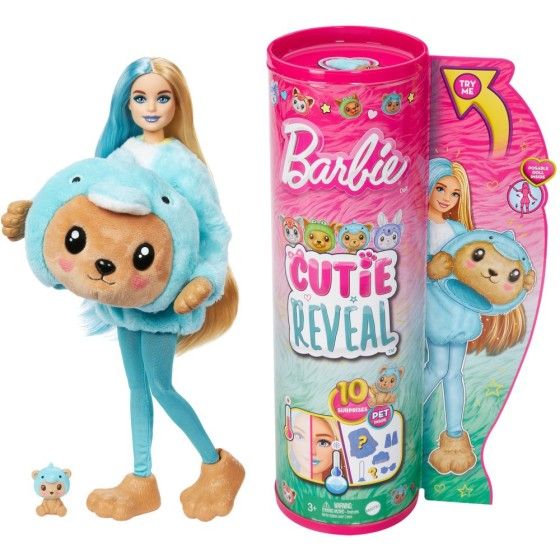 Barbie Cutie Odhaliť Barn-Dolphin Doll HRK25 kostýmy