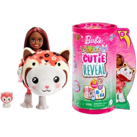 Barbie Cutie Reveal Chelsea Puppe Katze-Panda HRK28