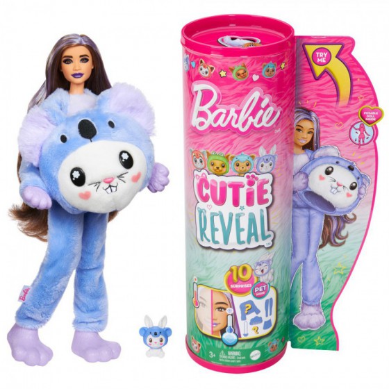 Barbie Cutie Reveal lalka Królik-Koala kostiumy HRK26 -