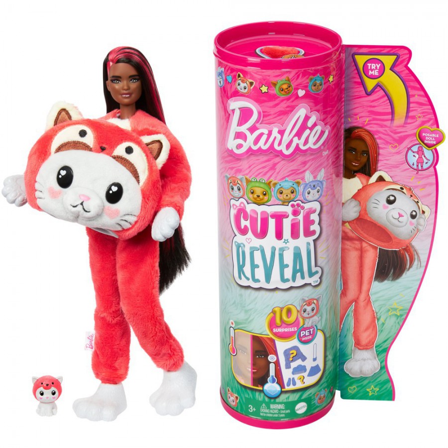 Barbie Cutie Reveal lalka Kotek-Panda HRK23 - 194735178711