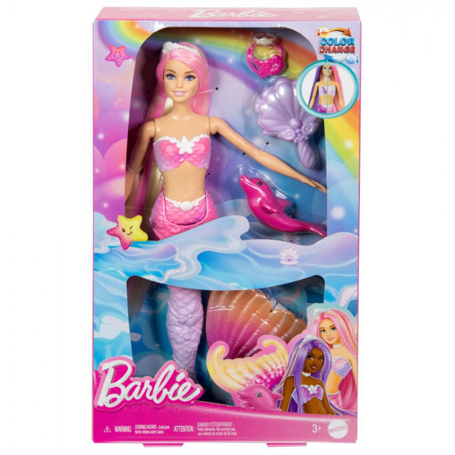 Barbie Malibu Syrenka Zmiana koloru HRP97 - 194735183630