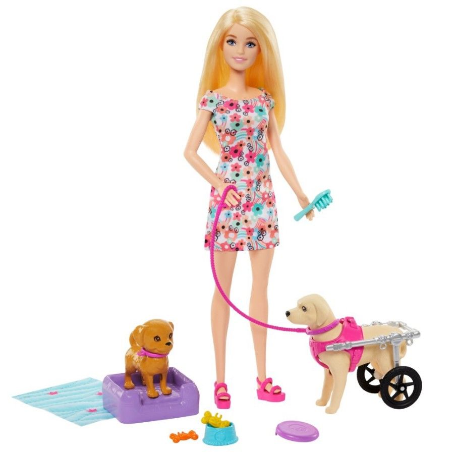 Barbie kutyákkal + kiegészítők htk37 - 194735192243