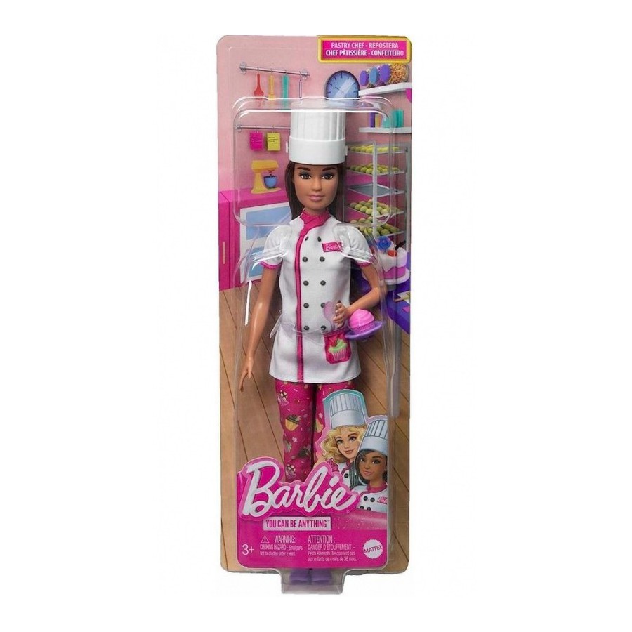 Barbie kariera lalka - cukiernik HKT67 - 194735108077