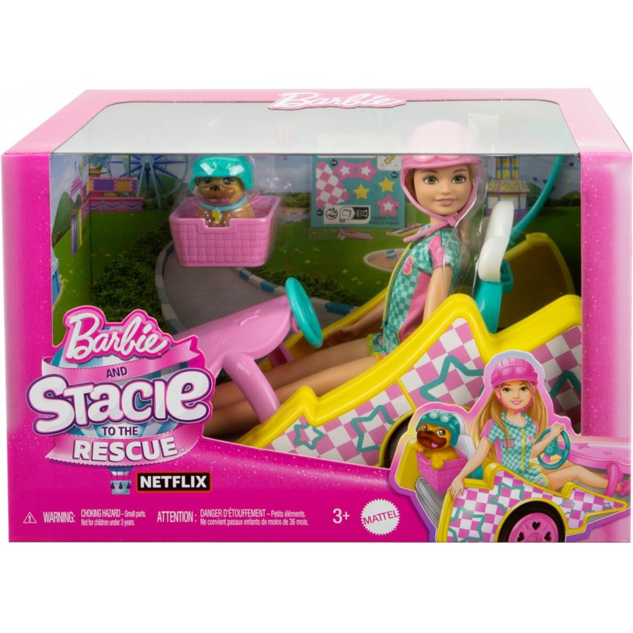 Barbie lalka Stacie + go-kart HRM08 - 194735180325