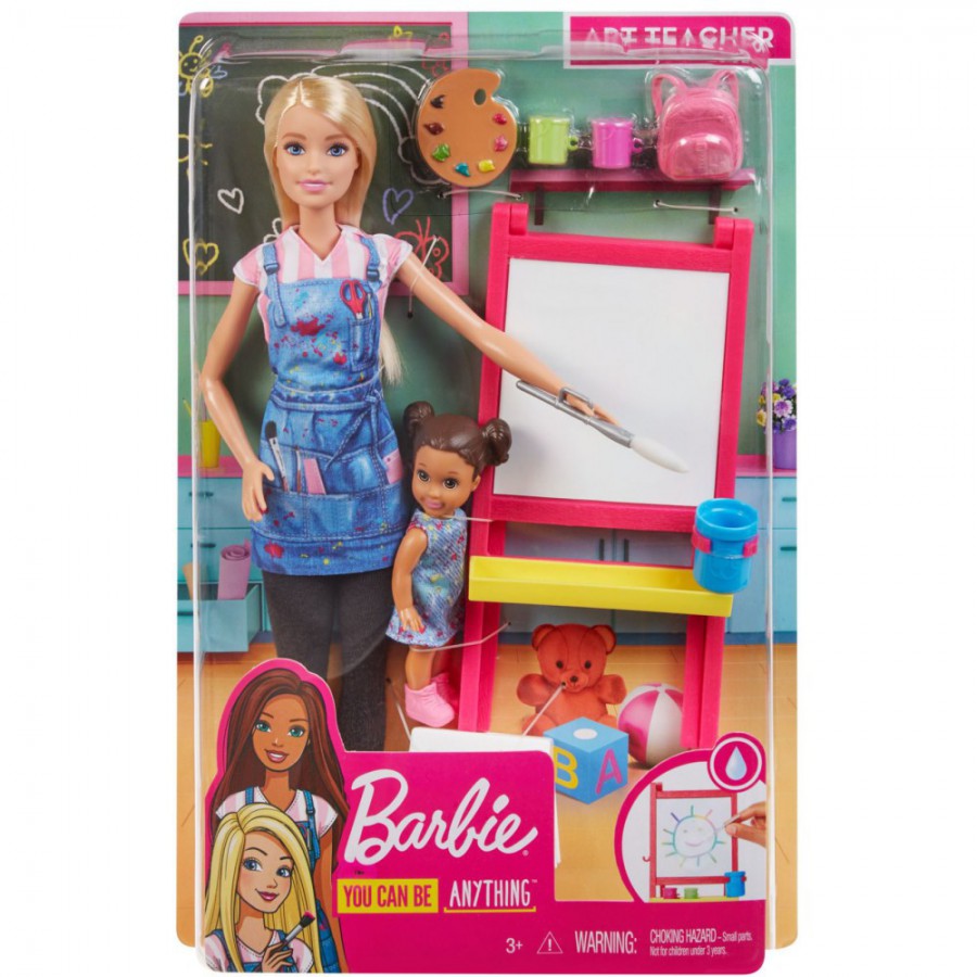 Barbie lalka kariera zestaw - Malarka GJM29 - 887961813876