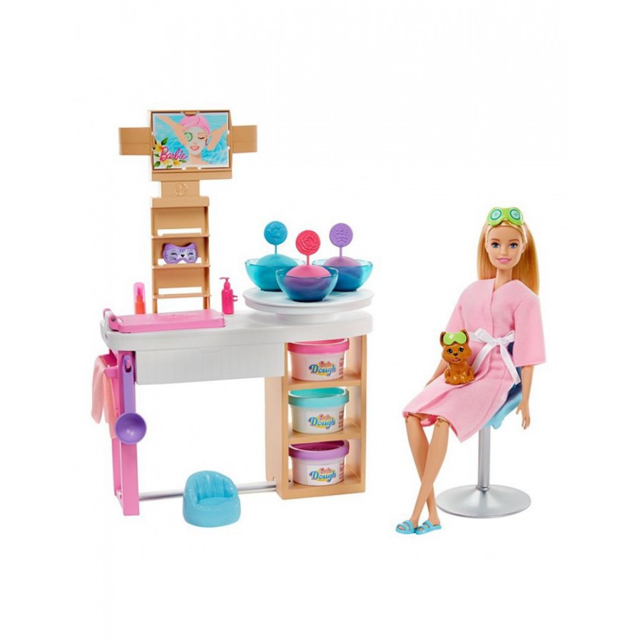 Barbie salon SPA maseczka na twarz zestaw GJR84 - 887961816495