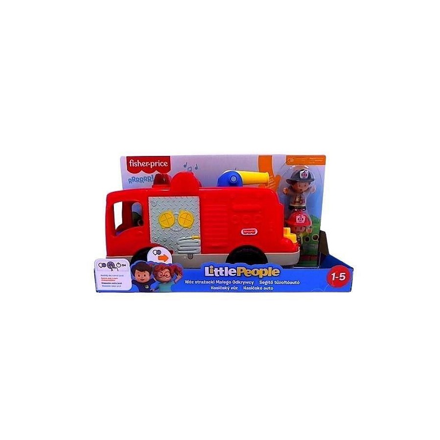 Fisher Price wóz strażacki Małego odkrywcy j.pol GXR77 -