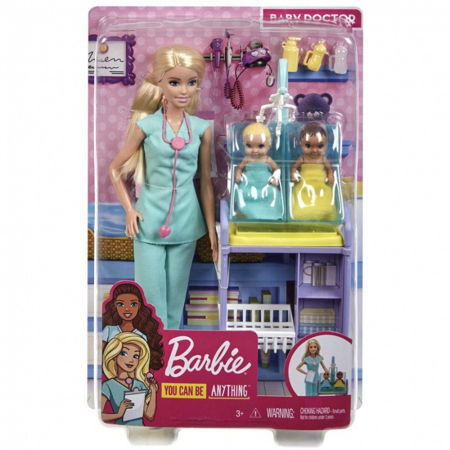 Barbie lalka kariera zestaw - Pediatra GKH23 - 887961827262