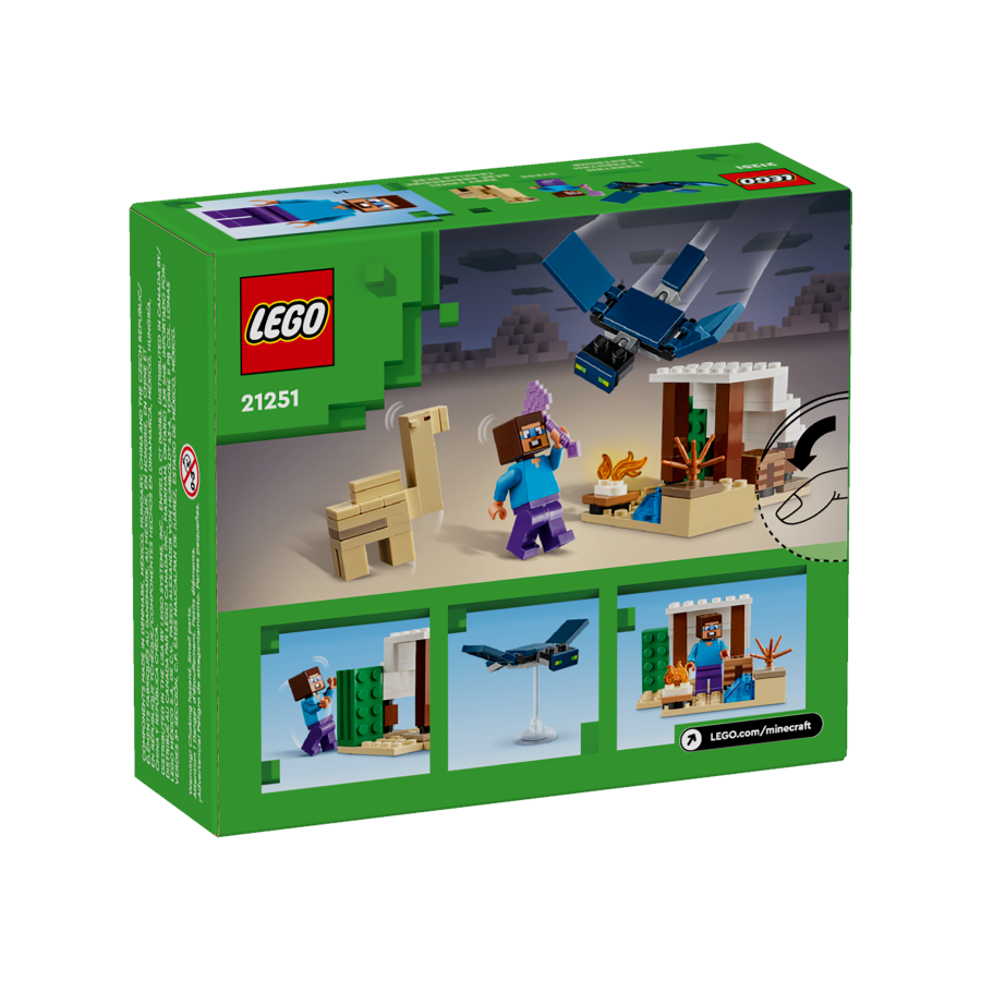 LEGO Minecraft 21251 Pustynna wyprawa Stevea - 5702017583273