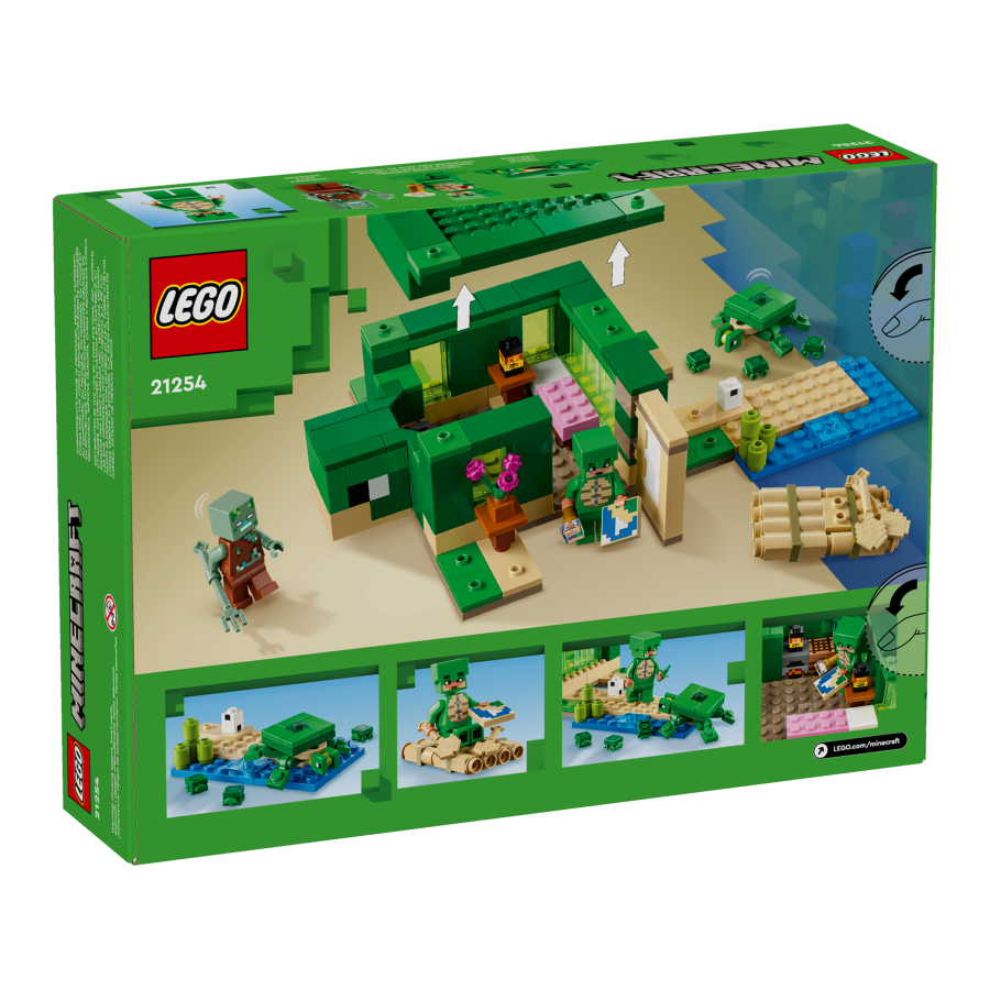 LEGO Minecraft 21254 Domek na plazy zolwi - 5702017583303