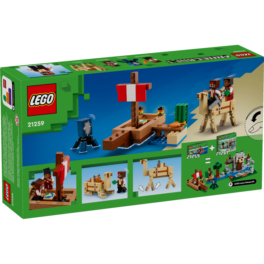 LEGO Minecraft 21259 Rejs statkiem pirackim - 5702017583358