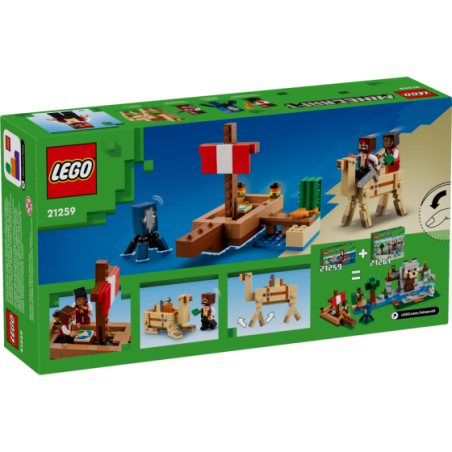 LEGO Minecraft 21259 Rejs statkiem pirackim