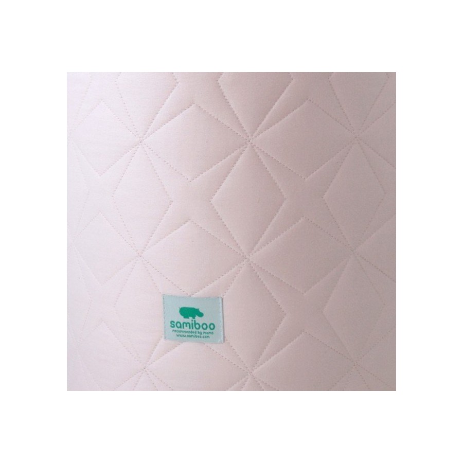 Samiboo - quilted pad Super Star pink crib 140x70 cm (210cm)