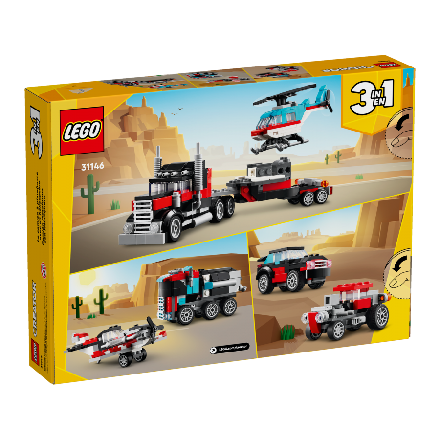 LEGO Creator 31146 Ciezarowka z platforma i heli - 5702017567402