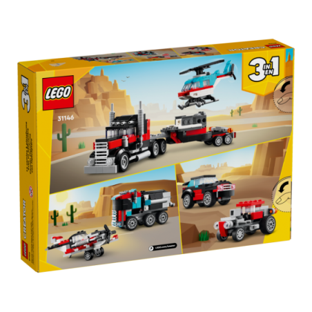 LEGO Creator 31146 Ciezarowka z platforma i heli