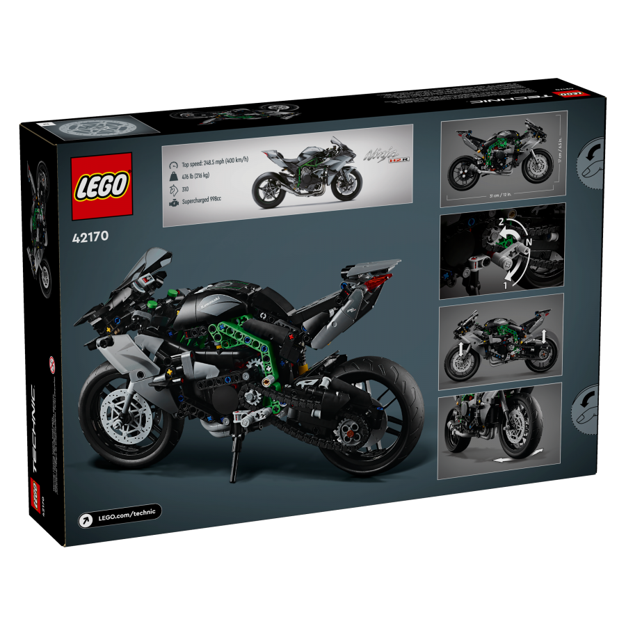 LEGO Technic 42170 Motocykl Kawasaki Ninja H2R - 5702017583556