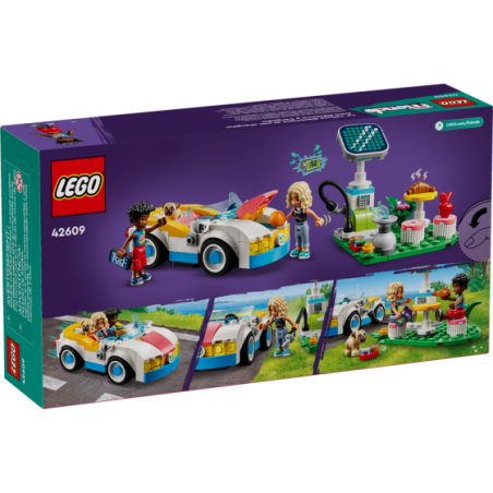 LEGO Friends 42609 Samochod elektryczny i stacja