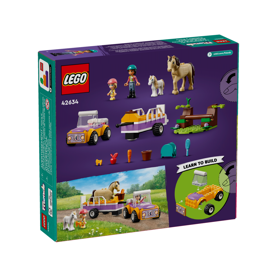 LEGO Friends 42634 Przyczepka dla konia i kucyka - 5702017568782