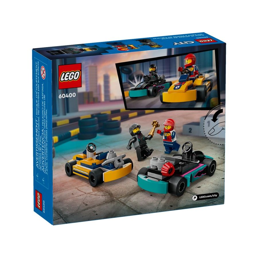 LEGO City 60400 Gokarty i kierowcy wyscigowi