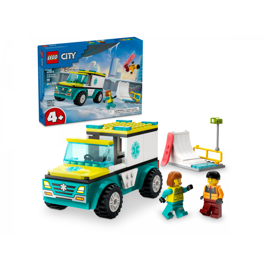 LEGO City 60403 Karetka i snowboardzista - 5702017566764