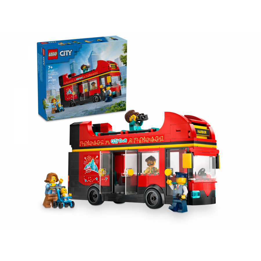 LEGO City 60407 Czerwony pietrowy autokar - 5702017582894