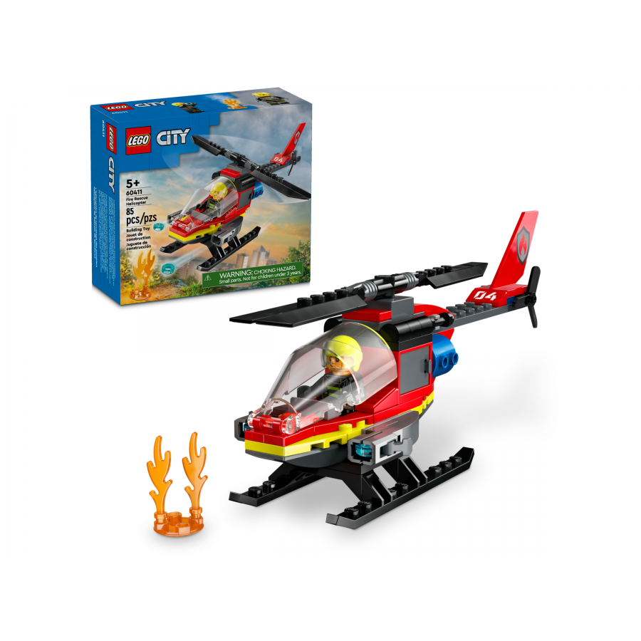 LEGO City 60411 Strazacki helikopter ratunkowy - 5702017582931