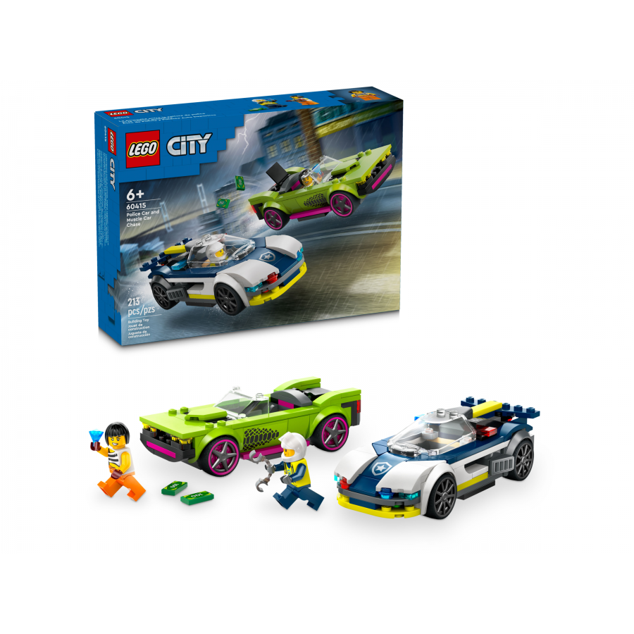 LEGO City 60415 Poscig radiowozu za muscle carem - 5702017583679