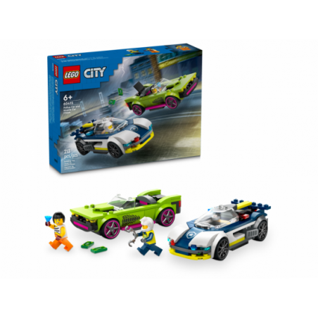 LEGO City 60415 Poscig radiowozu za muscle carem