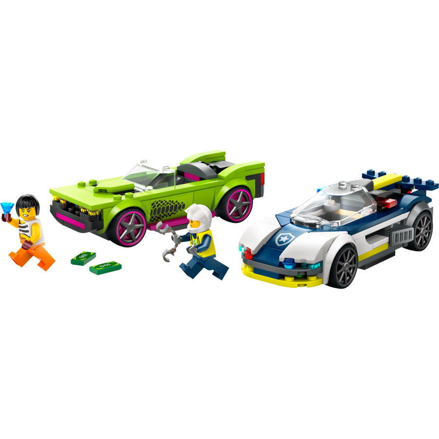 LEGO City 60415 Poscig radiowozu za muscle carem - 5702017583679