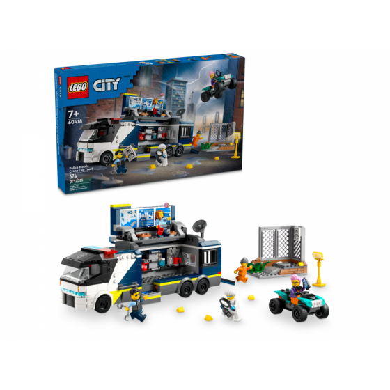 LEGO City 60418 Policyjna ciezarowka z laborator - 5702017583709