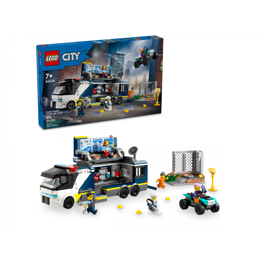 LEGO City 60418 Policyjna ciezarowka z laborator - 5702017583709